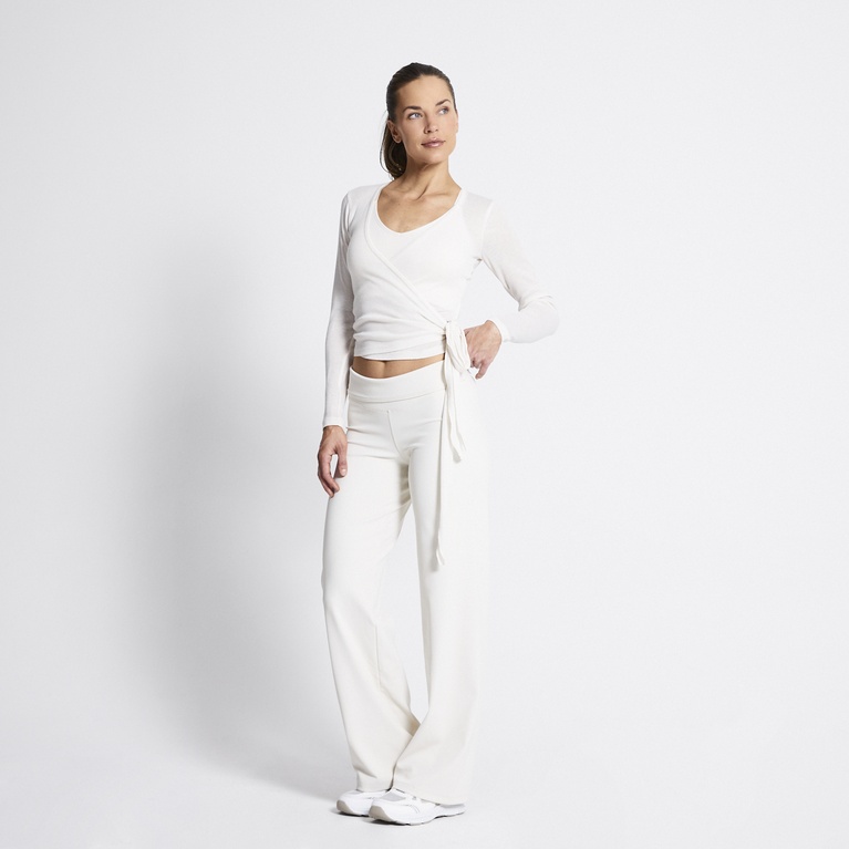 Wrap top "Pilates Top" Soft White